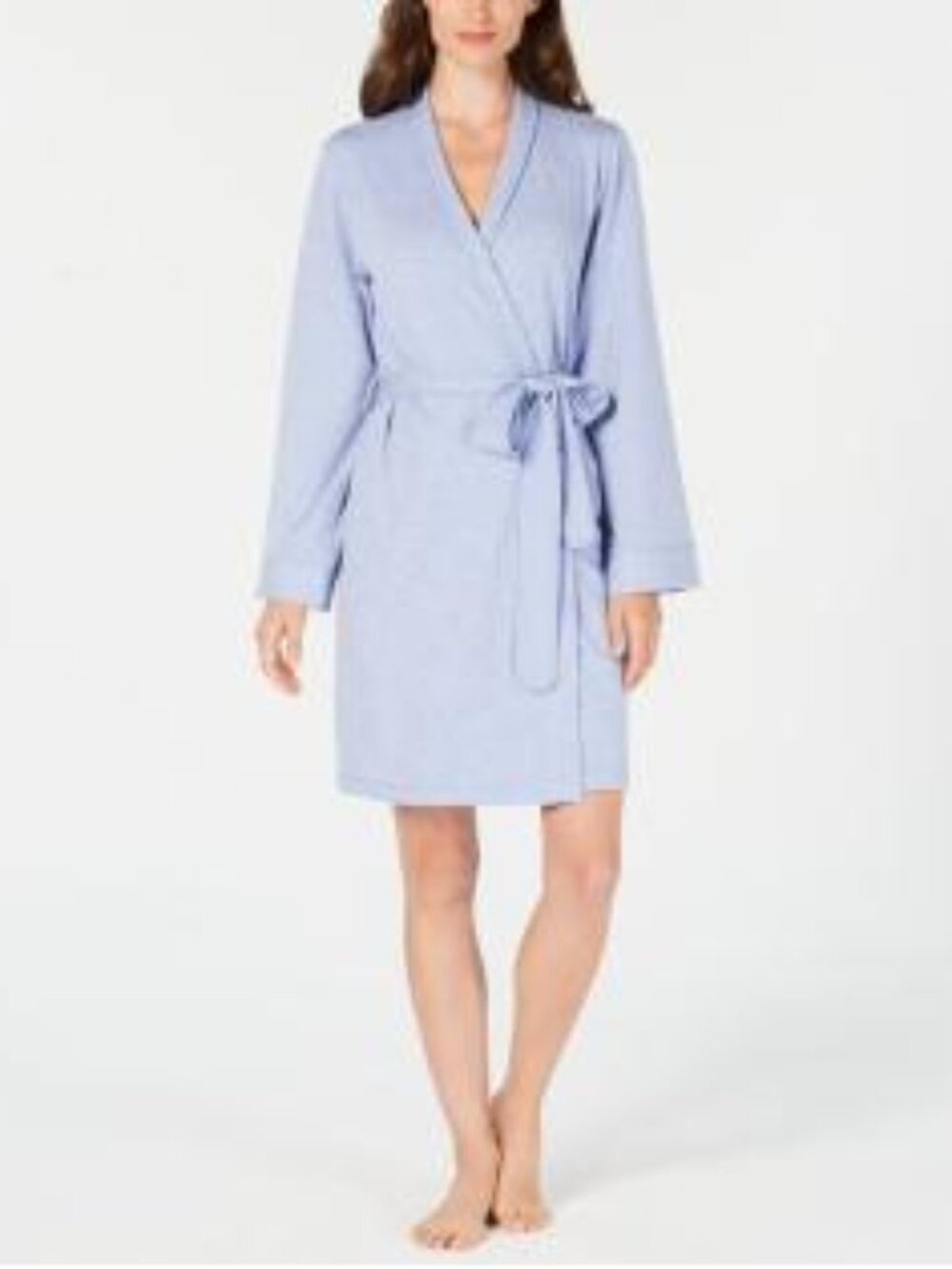 Charter Club Womens Activewear Lightweight Short Wrap Robe